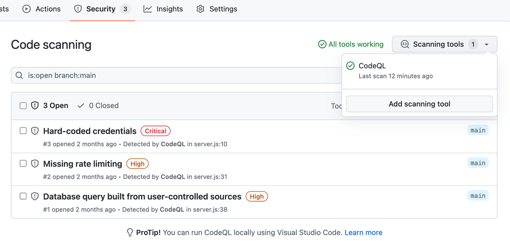 Code Scanning a GitHub repo using Azure Pipelines